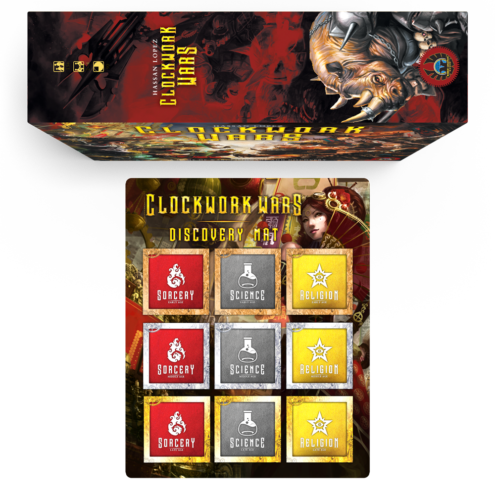 Clockwork Wars: Discovery Card Mat