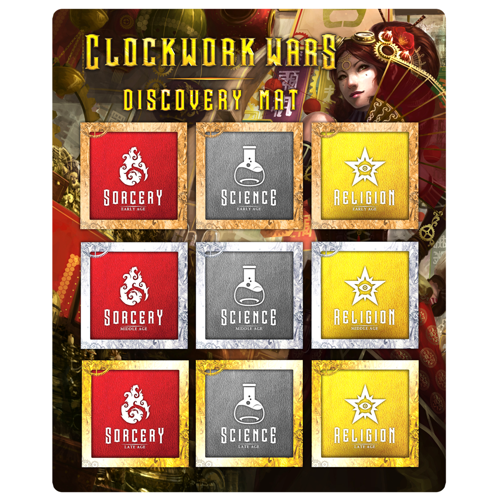 Clockwork Wars: Discovery Card Mat