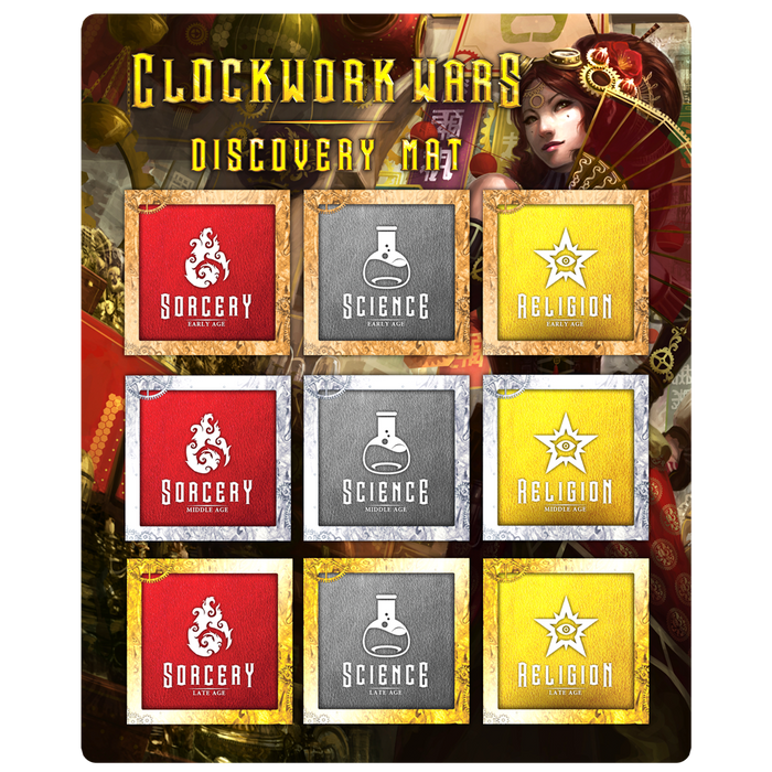 Clockwork Wars: Discovery Card Mat