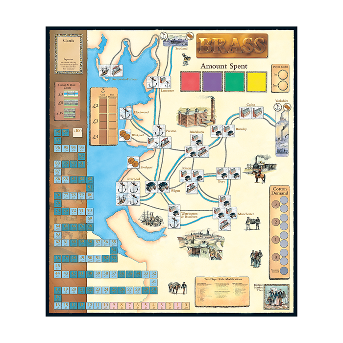 Brass: 2-sided Game Board