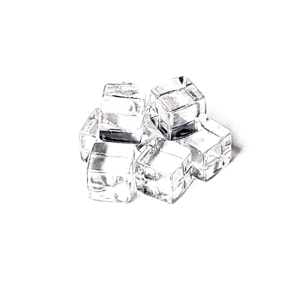 8mm Plastic Cubes: Set of 8