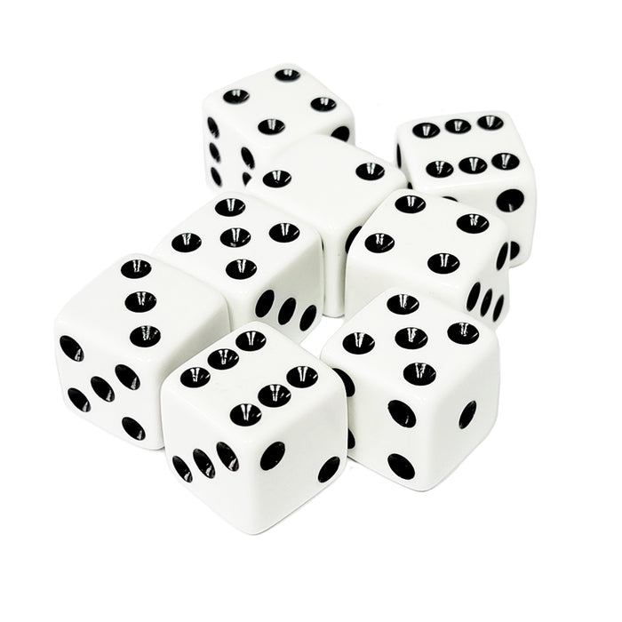 D6 Square Dice: Set of 8 (16mm)