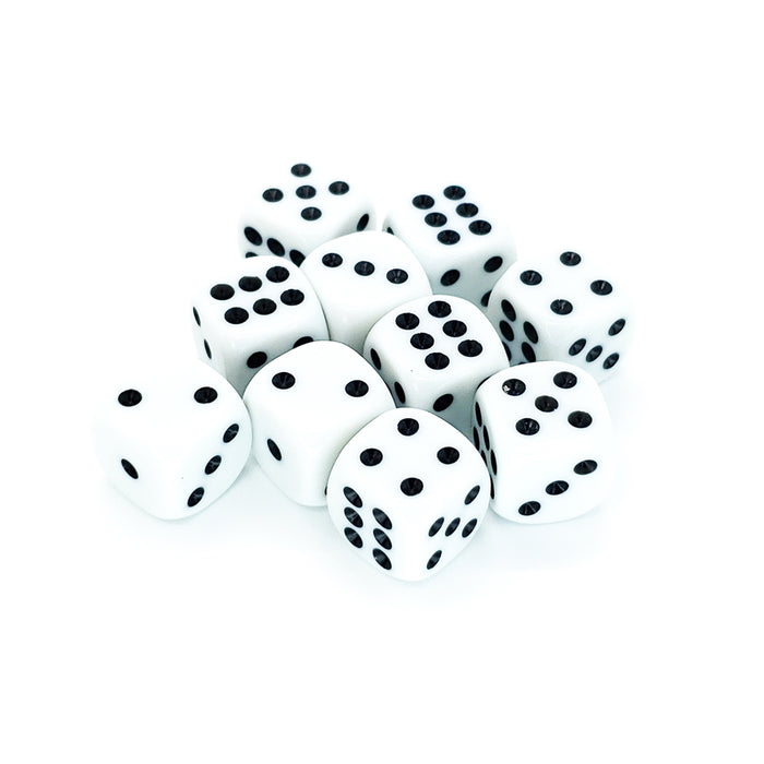 D6 Rounded Dice: Set of 10 (16mm)