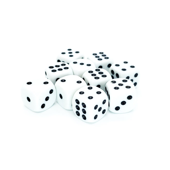 D6 Rounded Dice: Set of 10 (16mm)