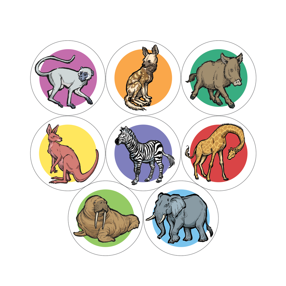 Animal Stickers (Cheeky Monkey)