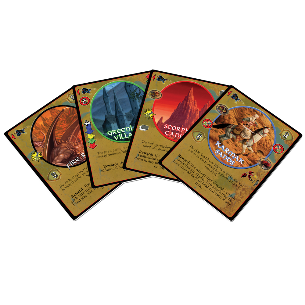 Defenders of the Realm: Battlefields - 4 Extra Battlefield Placards