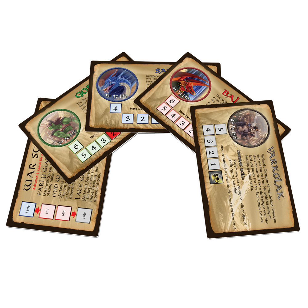 Defenders of the Realm: Set of General Placards (base game)