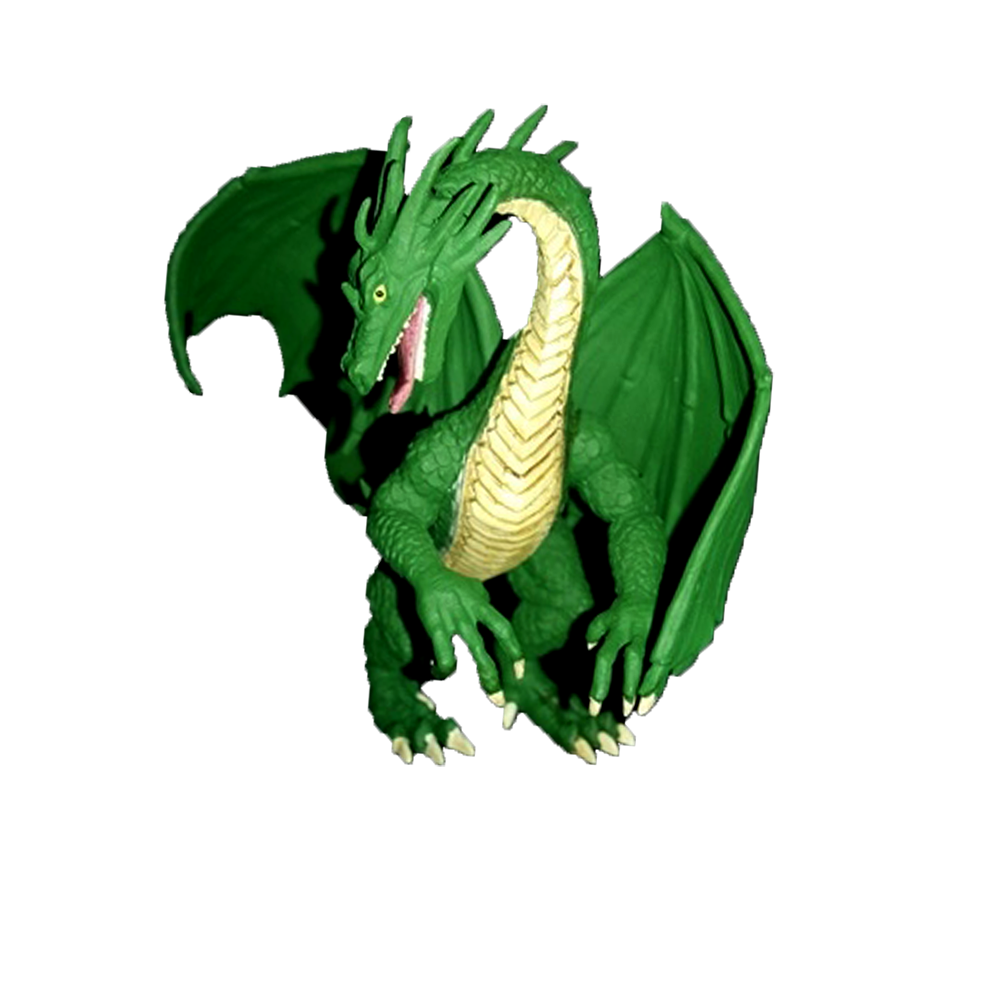 Defenders of the Realm: Dragon Miniatures (Painted) - Green