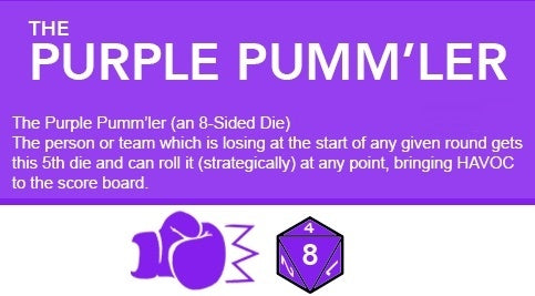 Tumblin' Dice: Purple Pumm'ler Die