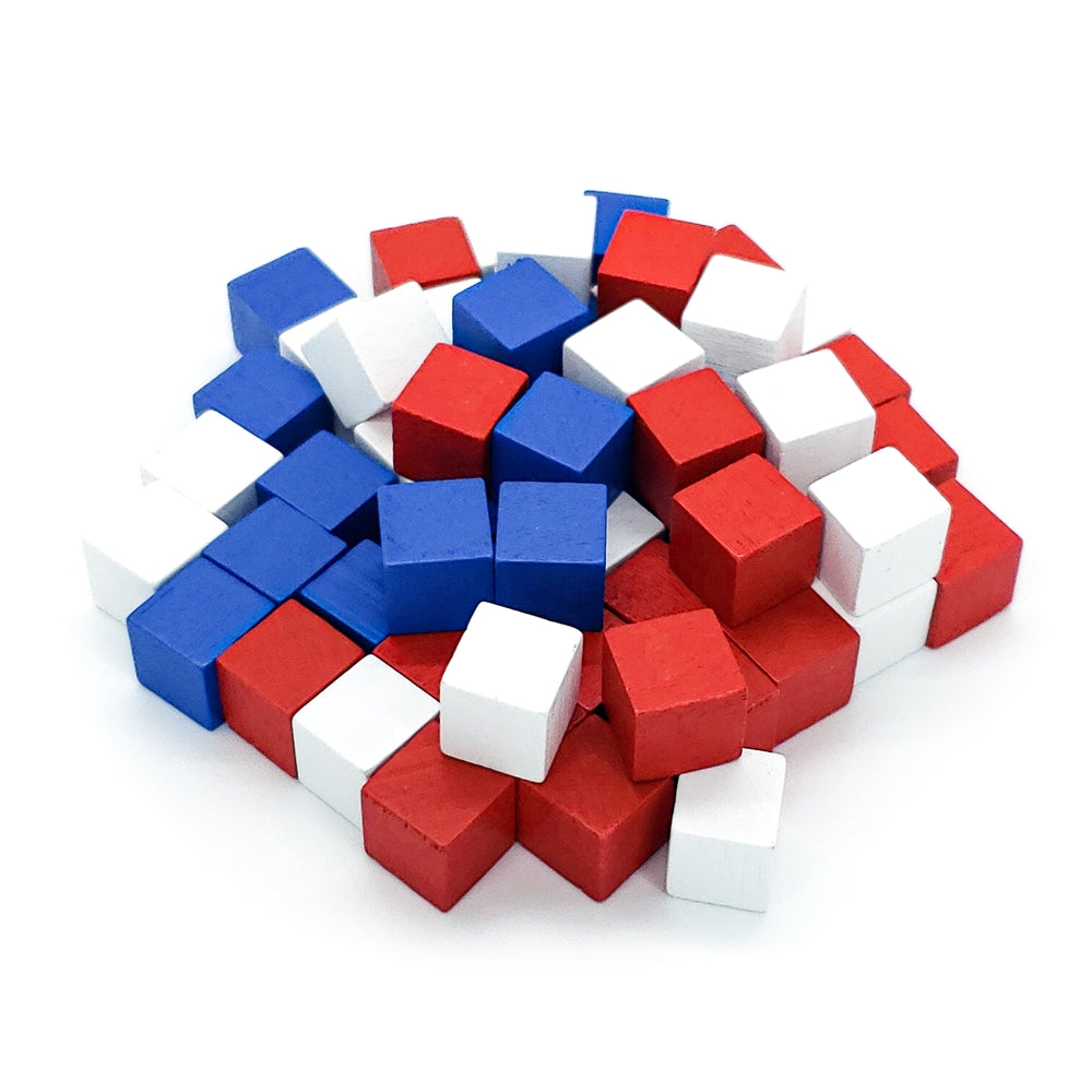 10mm Colored Wooden Cubes