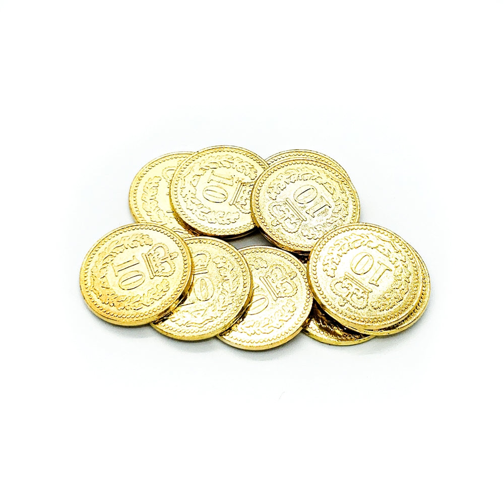 Generic Metal Coins: #10 (set of 10) (Lisboa, Brass)