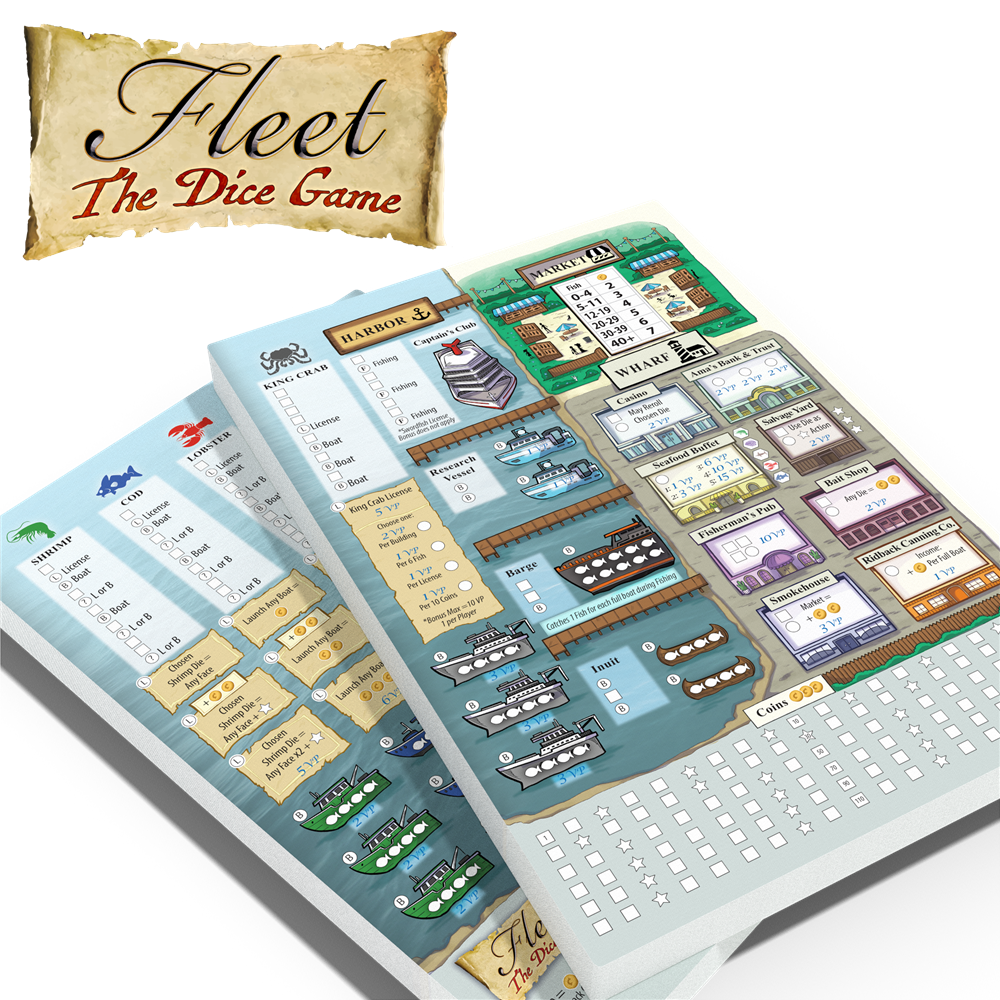Fleet: The Dice Game - Score Pad (2nd Edition)