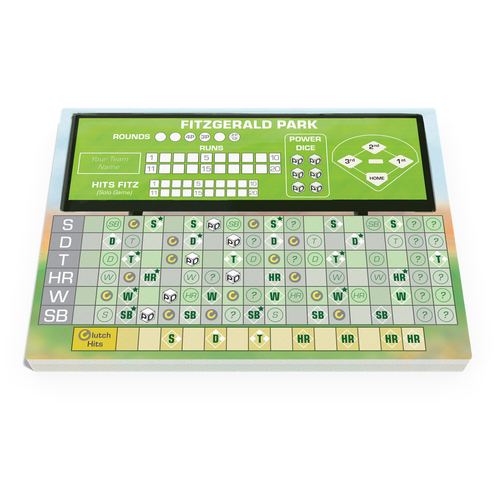Baseball Highlights: The Dice Game Score Pad