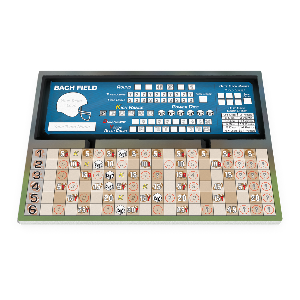 Football Highlights: The Dice Game Score Pad
