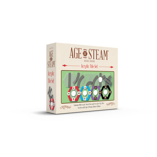 photo of Age of Steam Deluxe: Acrylic Track Tiles tabletop gaming accessories