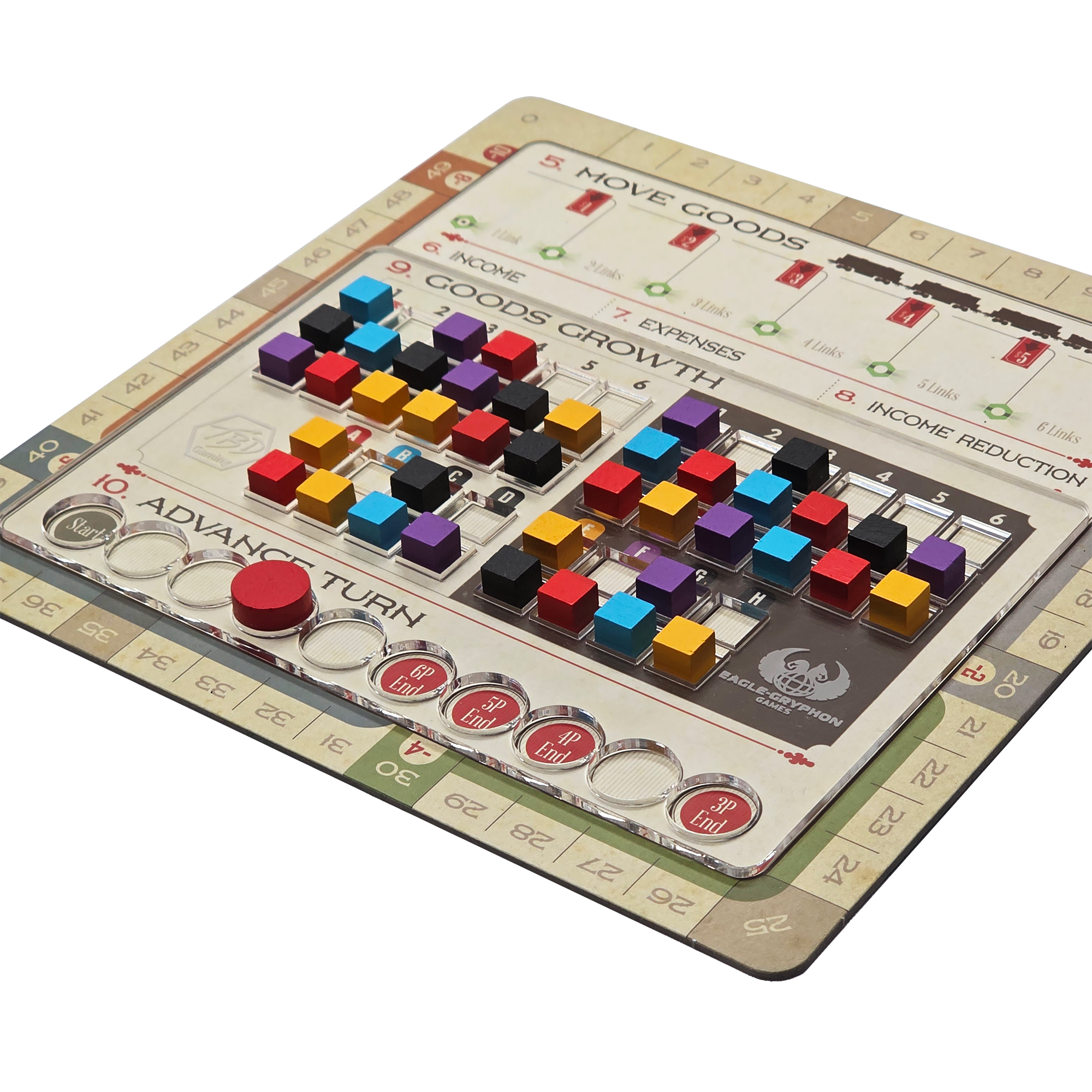 Age of Steam Deluxe: Acrylic Overlay