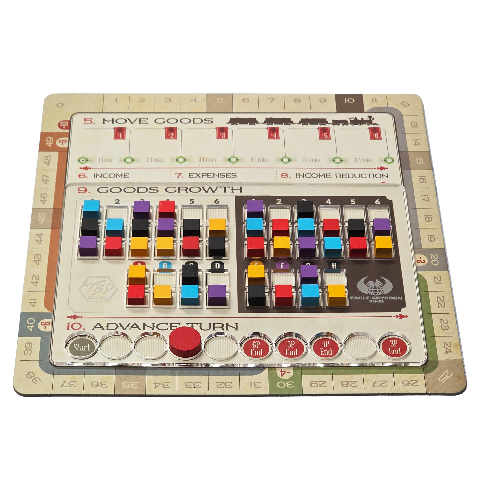 Age of Steam Deluxe: Acrylic Overlay