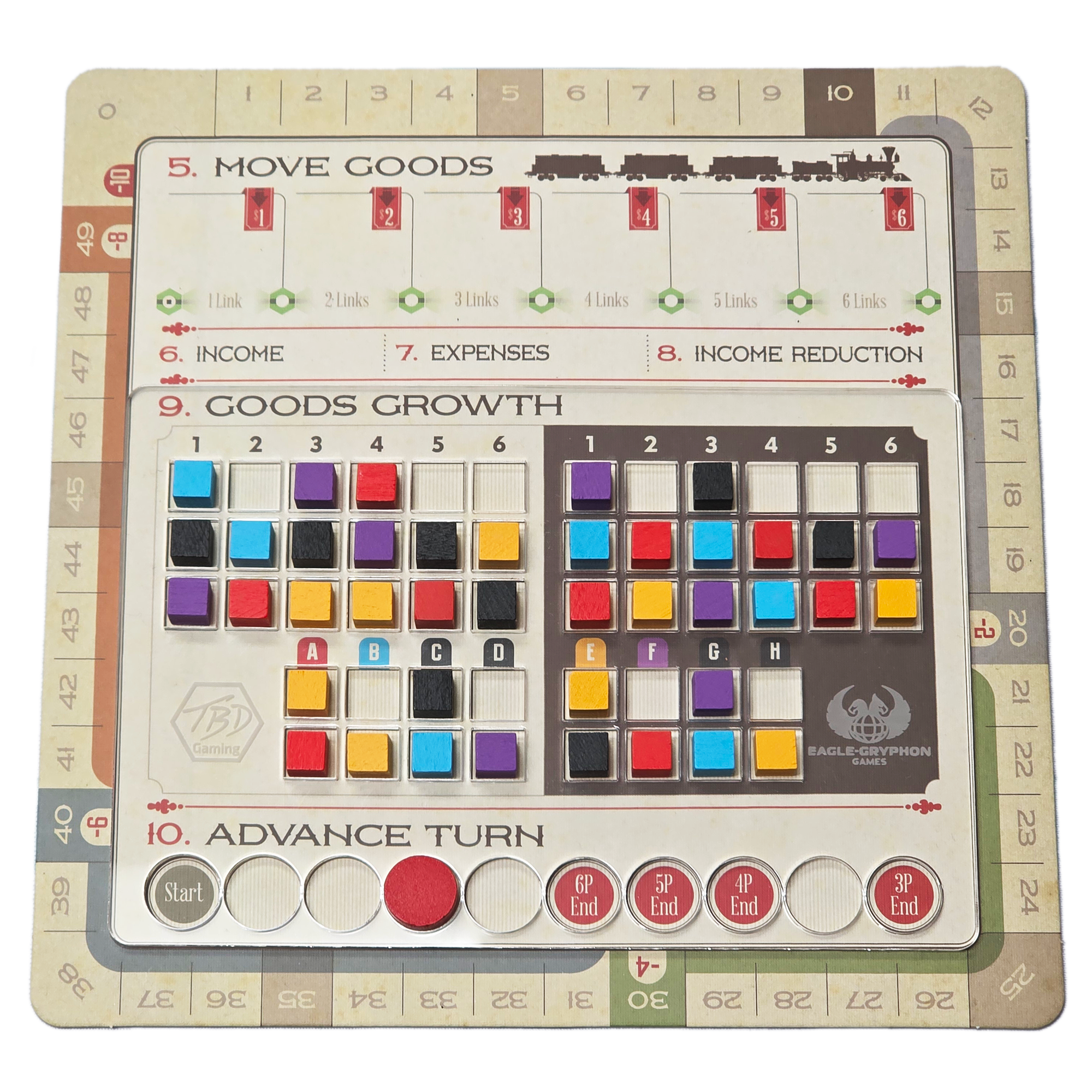 Age of Steam Deluxe: Acrylic Overlay