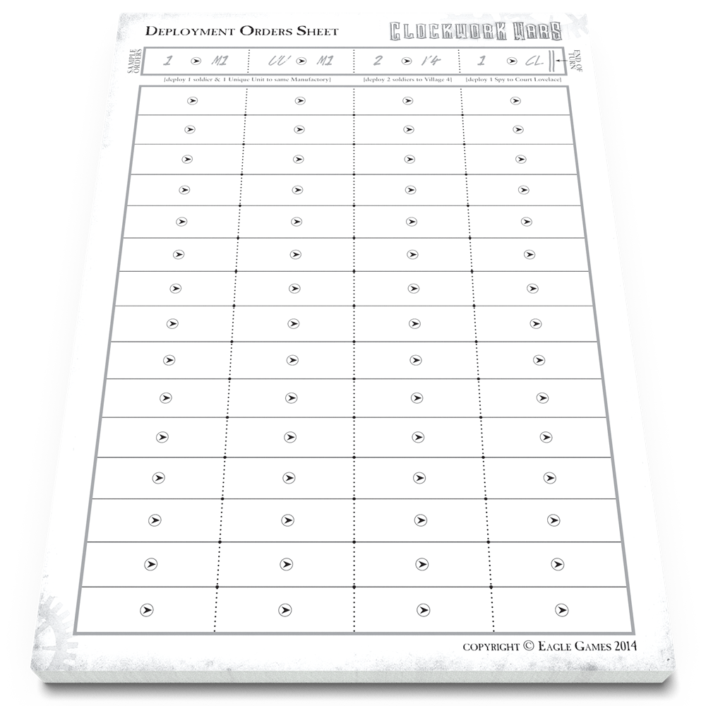 Clockwork Wars: Extra Score Pads