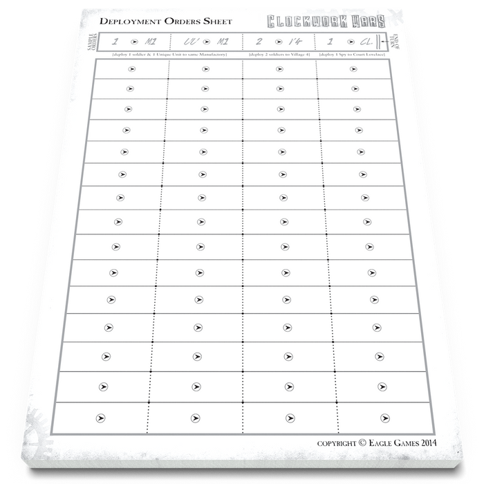 Clockwork Wars: Extra Score Pads