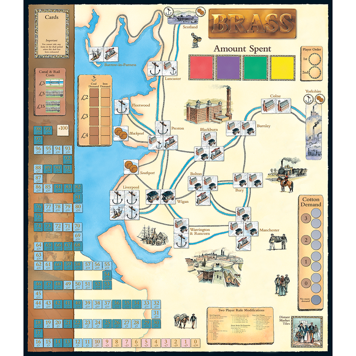 Brass: 2-sided Game Board