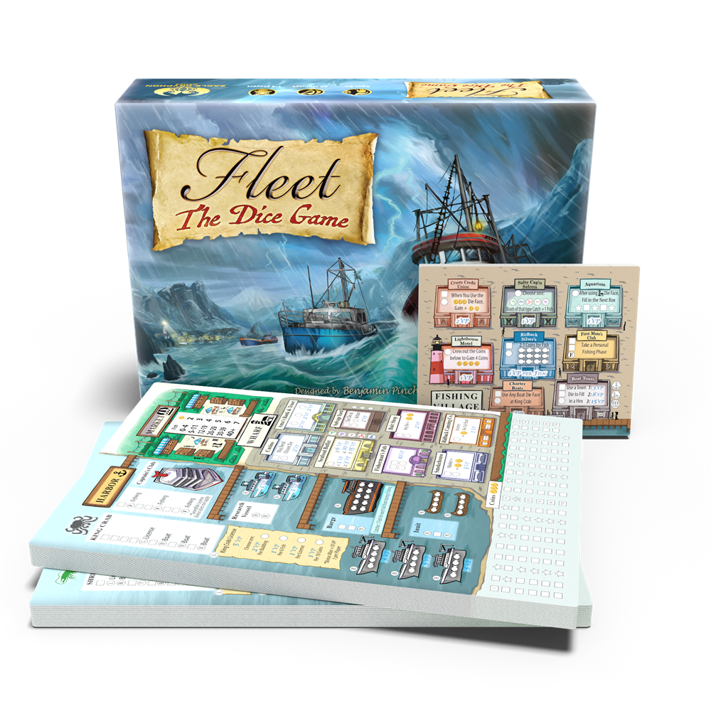photo of Fleet: The Dice Game (Complete Bundle) roll and write game