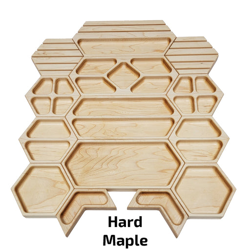 Deluxe Game Trays Gift Bundle - Hard Maple