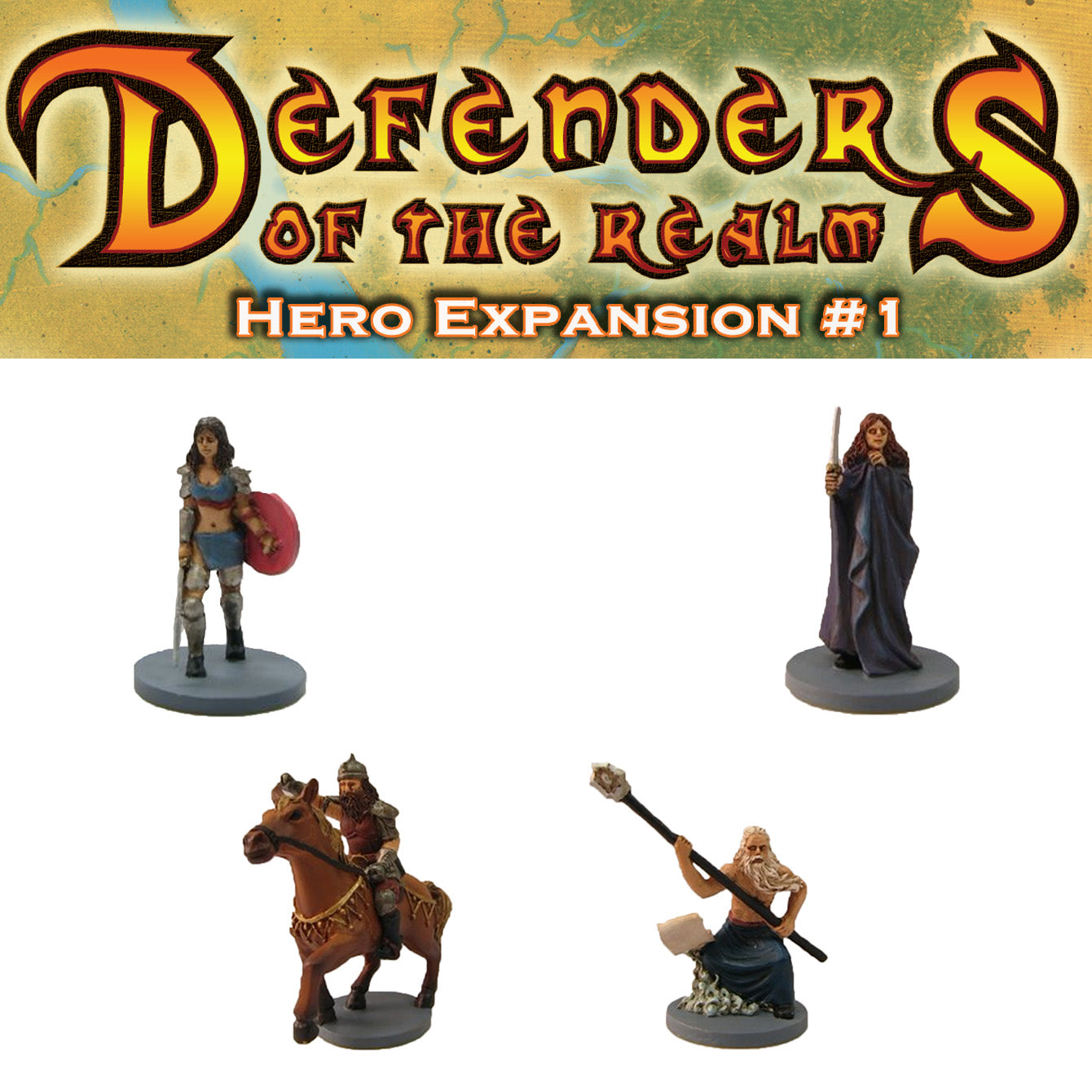 Defenders of the Realm: Hero Expansions - #1 (Painted Bundle)